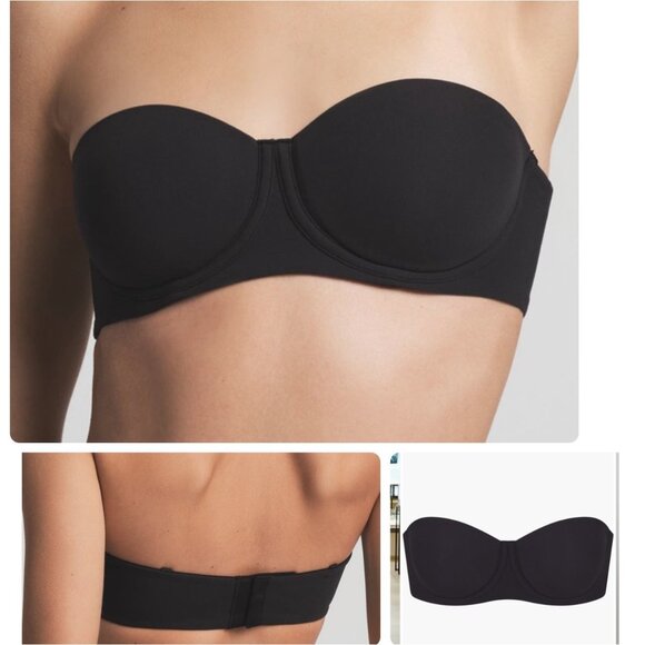 SKIMS Fit Every Day Strapless Black Bra Size 32DD Style Ba-Ban 9055 - Picture 2 of 7